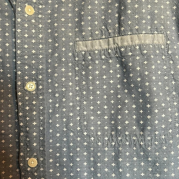 United By Blue men’s blue short sleeve button down shirt size large - Picture 3 of 9